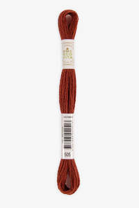 DMC Eco Vita Organic Wool Thread. 505 Ruby Madder