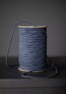 Merchant Mills: Recycled Cotton Elastic 3mm - Petrol