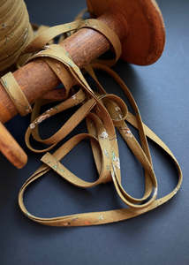 DOUBLE FOLD BIAS BINDING, Wildflower Ginger Linen