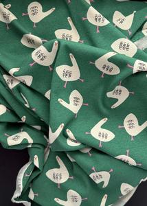 Organic Cotton Rib Knit - Geese Green