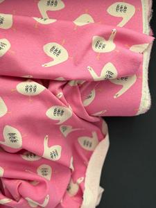 Organic Cotton Rib Knit - Geese Pink