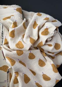 Organic Cotton Double Gauze - Pears Golden