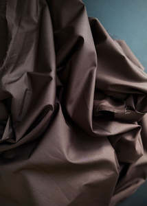 Go to Organics - Fine Cotton Poplin. Chocolate Brown