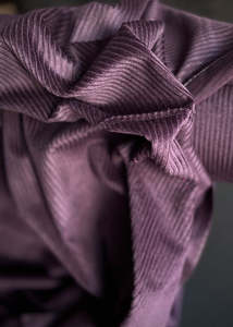 Fabric: Soft 4.5 Wale Cotton Corduroy. Black Tulip