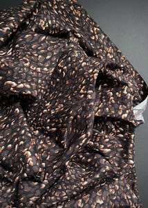 Fabric: Mini Animal Print Cotton Voile - Earth Brown