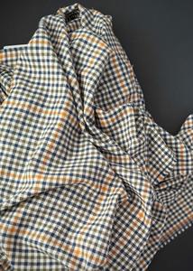 Latest: Brushed Cotton Check - Little Olive & Blue