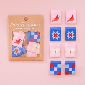 Haberdashery: NC Quilt Block - Sewing & Knitting Labels