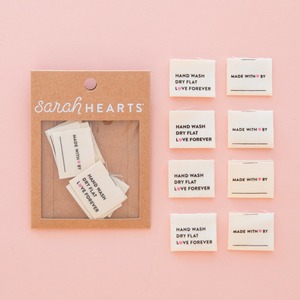 Haberdashery: Hand Wash Dry Flat - Organic Cotton Knitting & Sewing Labels