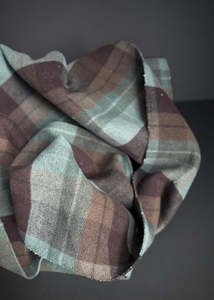 Fabric: Double Sided Wool Coating, Misty Morning Check