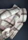 Double Sided Wool Coating, Sahara Blush Check