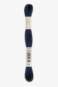 DMC Eco Vita Organic Wool Thread. 612 Storm Indigo