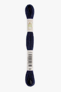 DMC Eco Vita Organic Wool Thread. 607 Night Indigo