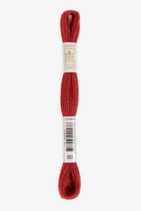 DMC Eco Vita Organic Wool Thread. 501 Imeprial Madder