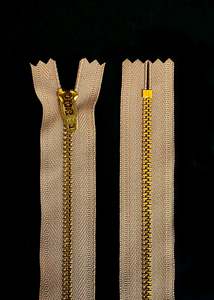 YKK Metal Brass Jeans Zip - Jute