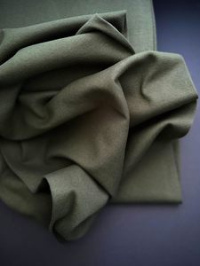 Go To Organics - Cotton Ribbing, Dark Green
