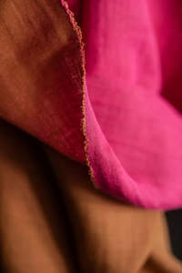 Linen: Cotton Linen Double Gauze - Lily Pily