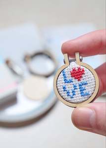 Latest: Mini Hoop Cross Stitch Kit: Love Letters