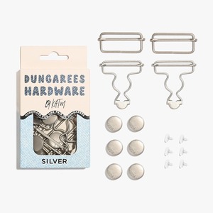 Buttons: Dungarees Hardware Kit | Silver