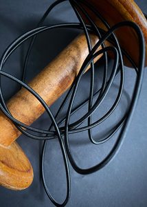 Haberdashery: Shock Cord Elastic 3mm Black