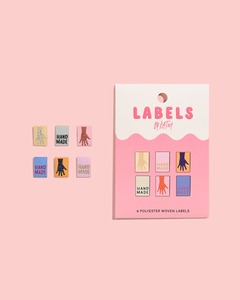 Metallic Mini Hands Woven Labels