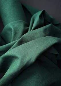 Awanui Washed Linen - Forest Green