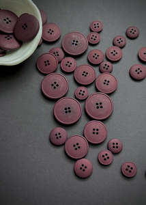 Recycled Hemp Button - Bordeaux
