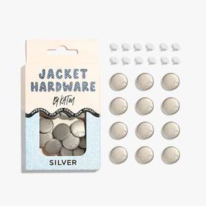 Buttons: Jacket Hardware Kit | Silver