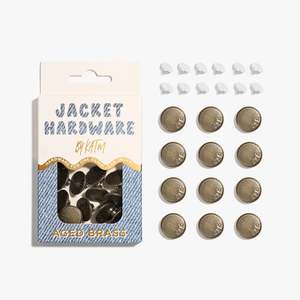 Jacket Hardware Kit | Aged Brass