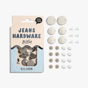 Buttons: Jeans Hardware Kit | Silver