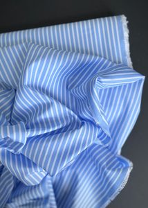 Fabric: Italian Fine Cotton Shirting - George Stripe