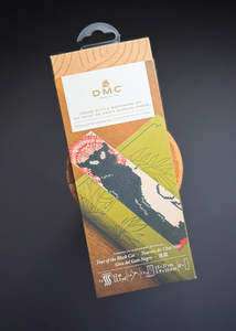 Cross Stitch Bookmark Kit - Tour of the Black Cat, Steinlen