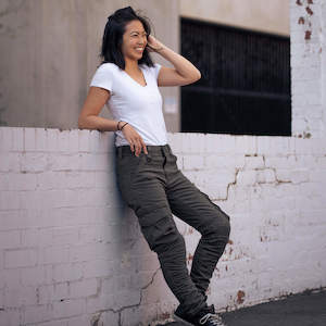 Motogirl: Lara Cargo Pants - Olive