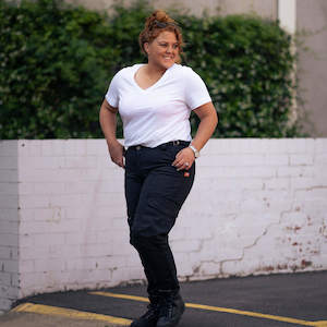 Motogirl: Lara Cargo Pants - Black