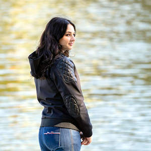 Delta Women's Moto Hoodie