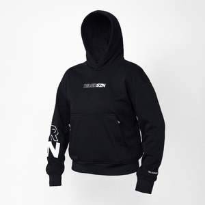 Storm Unisex Armoured Hoodie - Black + Silver Reflective