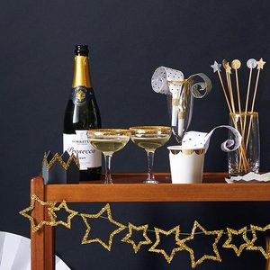 Products: Gold Glitter Stars Mini Garland