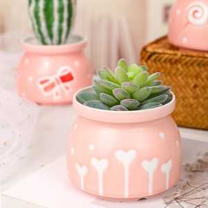 Small Size Pots: Glazed Ceramic Pots/Planters - "Milk Jar"