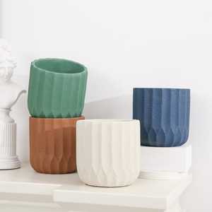 Medium Size Pot: Minimalism Design Cement Pots/Planters