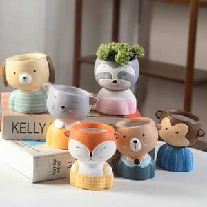Ceramic Cartoon Animal Planter/Pots