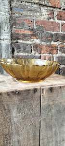 Retro Glass Bowl: Retro Amber Bowl     RRB