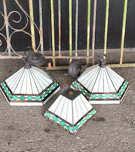 Reproduction Lighting: Set of three ... Lightshades