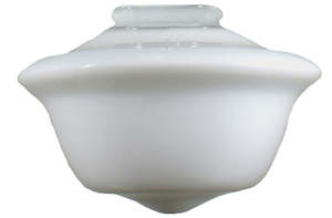 Reproduction Lighting: Large School House Glass Reproduction   F14