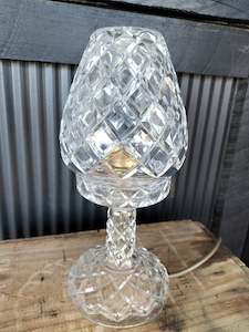Table Standing Lamps: Cut Glass Table Lamp