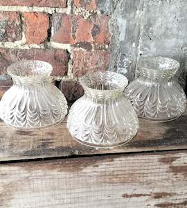 Table Standing Lamps: Clear Glass  Shade Replacement    GS8