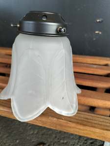 Table Standing Lamps: Frosted Floral Pendant      FP13