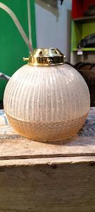 Retro: Sparkly White and Amber Retro Pendant   AC1