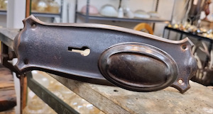 Victorian Door Handle and Plate.           VDP