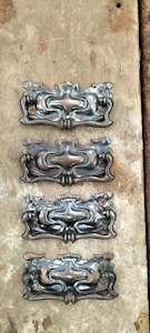 Pre 1925s: Vintage Pressed Tin Draw Handle.  VPD