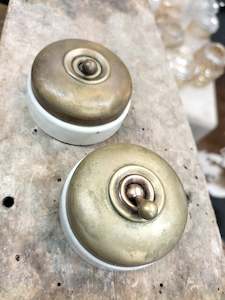 Pre 1925s: British Crabtree Light Switches.   BCL