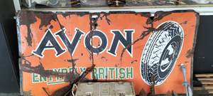 Mancave Items: Vintage Real Avon British Tyre Sign